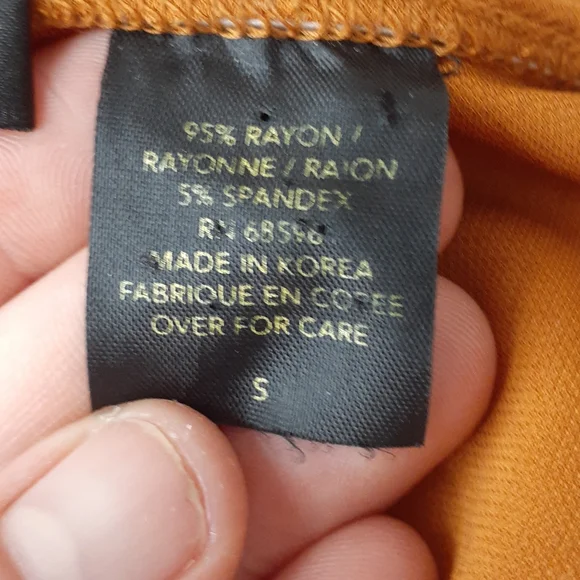 Donna Karan mustard orange blouse size small - Picture 7 of 7